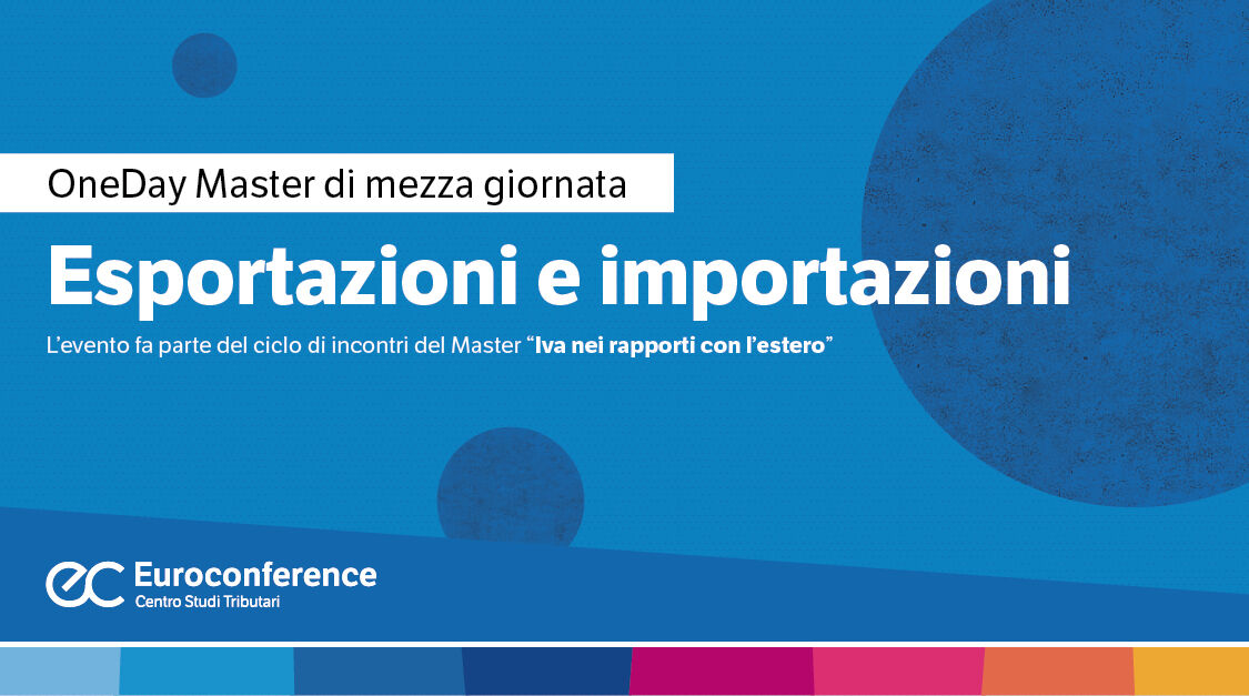 Immagine Esportazioni e importazioni | Euroconference